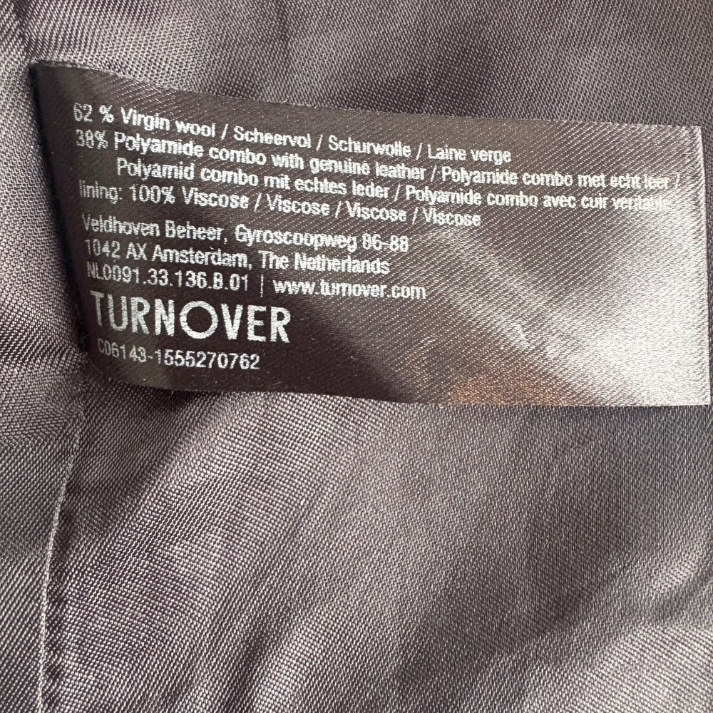 TURNOVER Ivory wool coat EU 36 - Picture 16 of 16